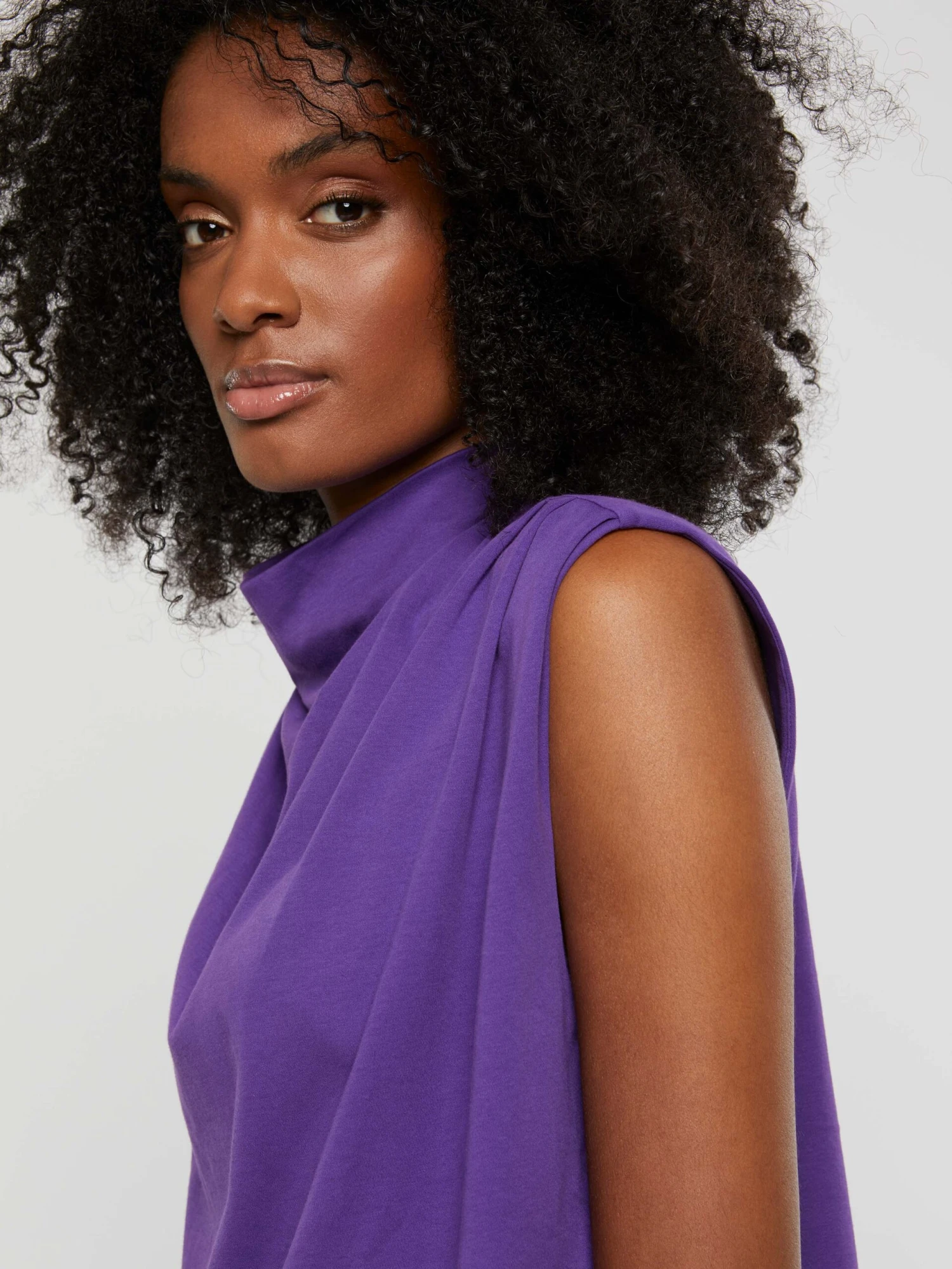 PAULE KA Haut Drapé En Jersey De Coton Flammé 2 PAULE KA Haut Drapé En Jersey De Coton Flammé – Image 2