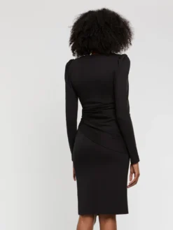 PAULE KA Robe Moulante Drapée à Nœud En Coton 8 PAULE KA Robe Moulante Drapée à Nœud En Coton -PAULE KA Boutique paule ka 22E122RO63 999 4 scaled