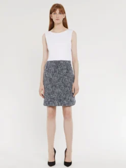 PAULE KA Robe Courte Trompe-l?œil En Tweed Et Coton