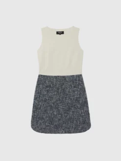 PAULE KA Robe Courte Trompe-l?œil En Tweed Et Coton -PAULE KA Boutique paule ka 22E130R130 699 6 scaled