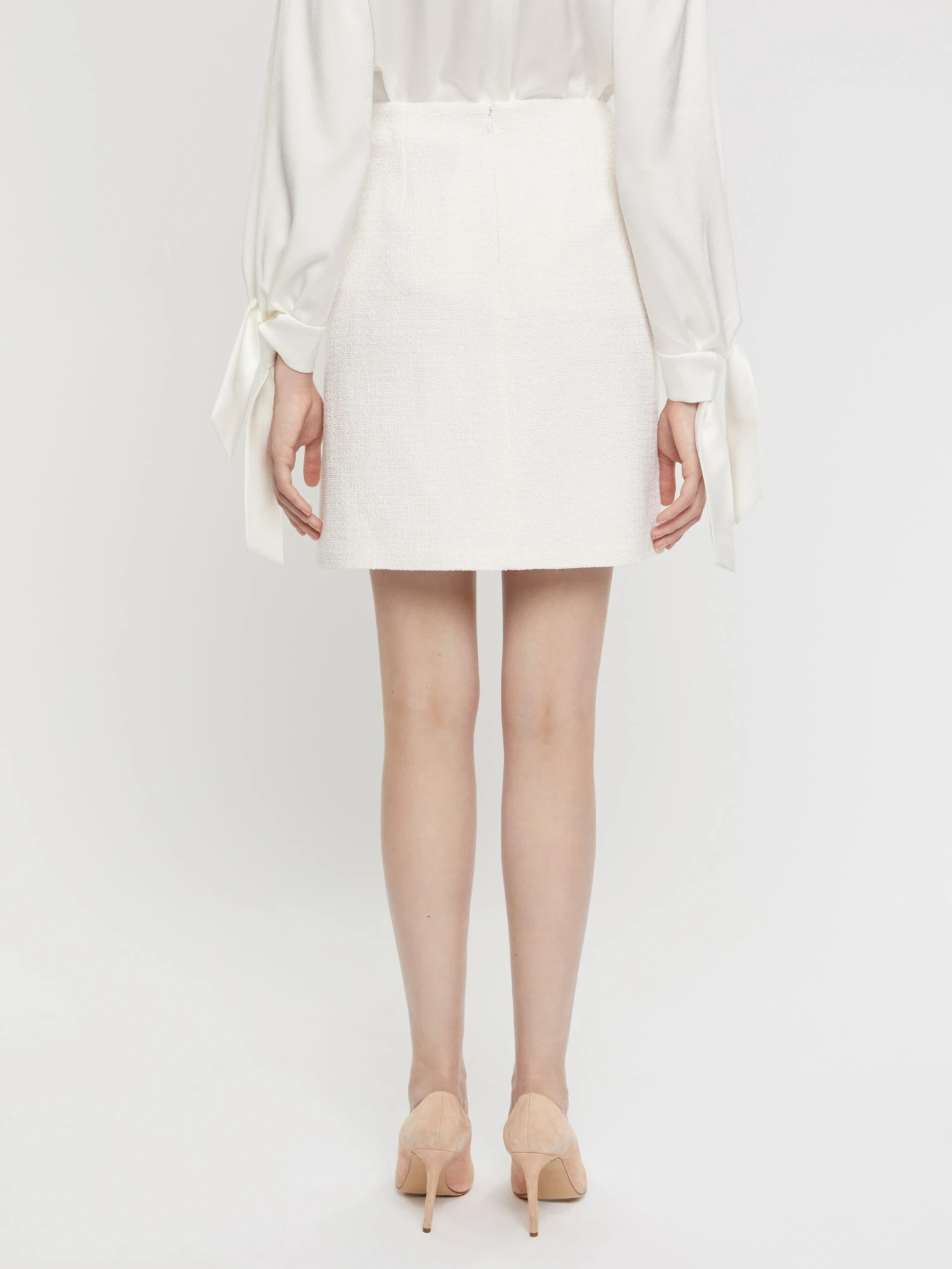 PAULE KA Mini-jupe Droite En Tweed 4 PAULE KA Mini-jupe Droite En Tweed – Image 4