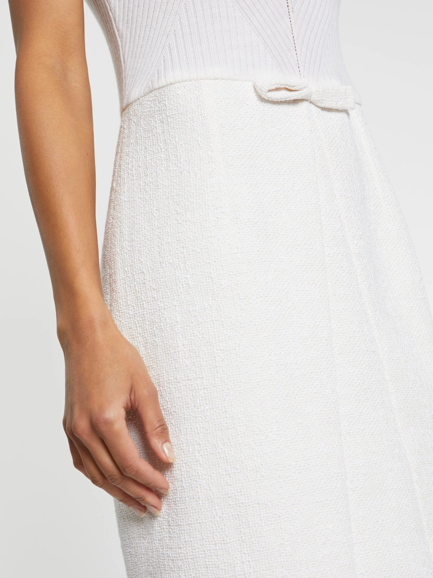 PAULE KA Robe Droite Trompe-l?œil En Tweed 2 PAULE KA Robe Droite Trompe-l?œil En Tweed – Image 2