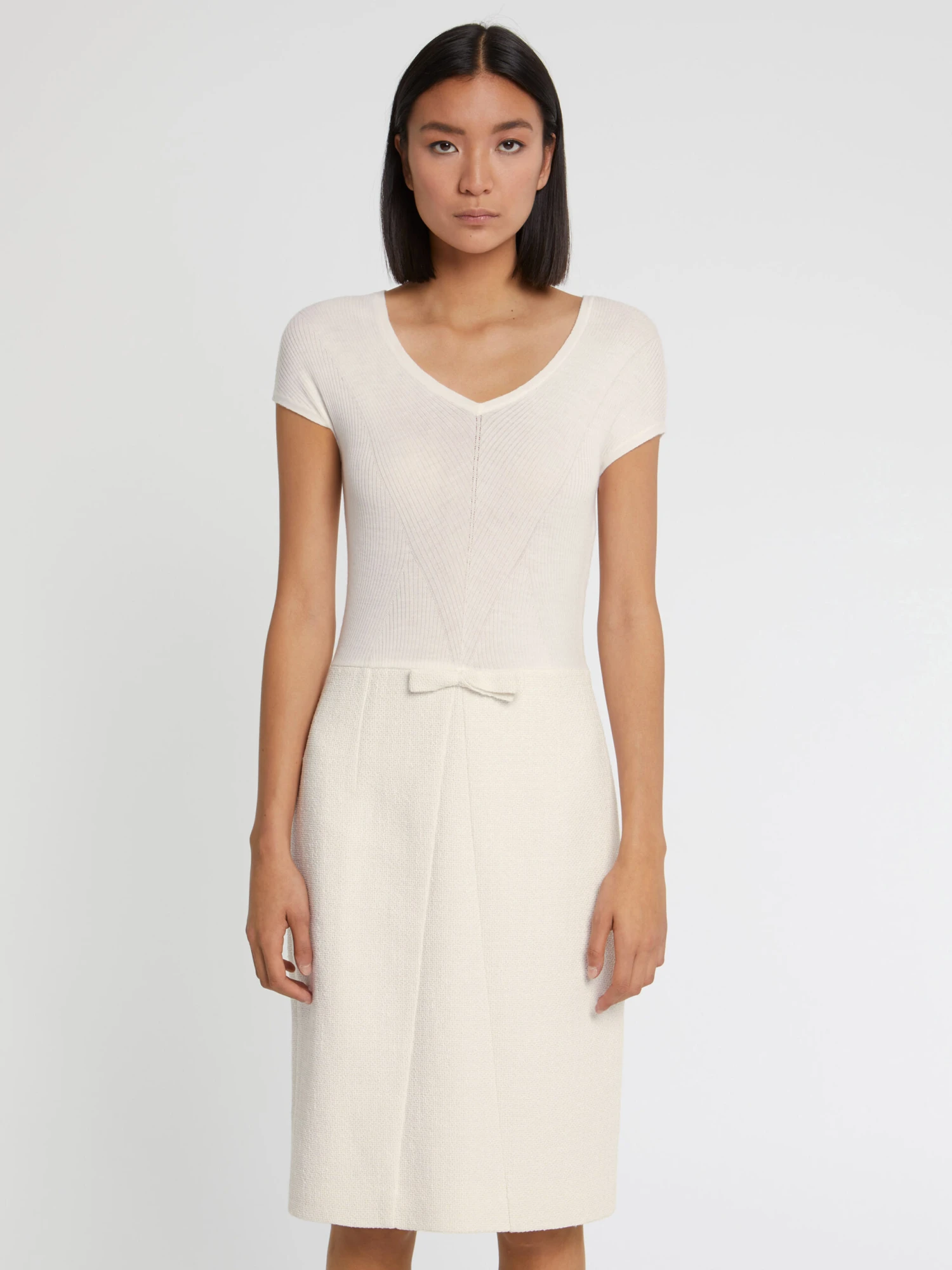 PAULE KA Robe Droite Trompe-l?œil En Tweed 8 PAULE KA Robe Droite Trompe-l?œil En Tweed – Image 8