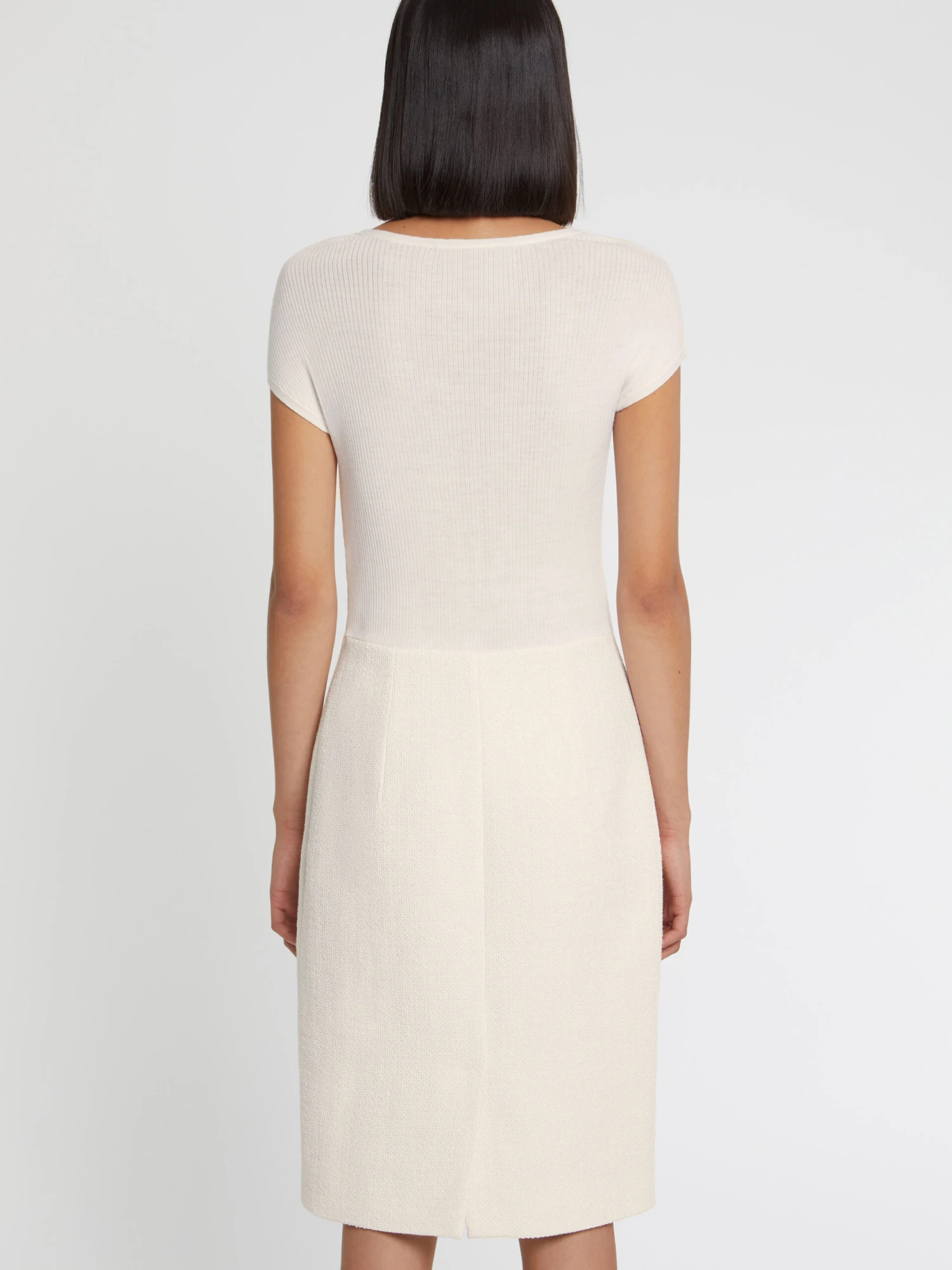 PAULE KA Robe Droite Trompe-l?œil En Tweed 9 PAULE KA Robe Droite Trompe-l?œil En Tweed – Image 9