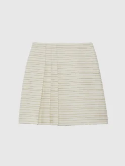 PAULE KA Mini-jupe Plissée à Rayures Tennis Et Lurex 9 PAULE KA Mini-jupe Plissée à Rayures Tennis Et Lurex -PAULE KA Boutique paule ka 22E133J002 1076 6 scaled