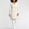 PAULE KA Manteau Mi-long à Rayures Tennis Et Lurex