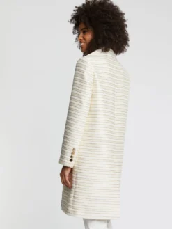 PAULE KA Manteau Mi-long à Rayures Tennis Et Lurex 8 PAULE KA Manteau Mi-long à Rayures Tennis Et Lurex -PAULE KA Boutique paule ka 22E133M87 1076 4 scaled