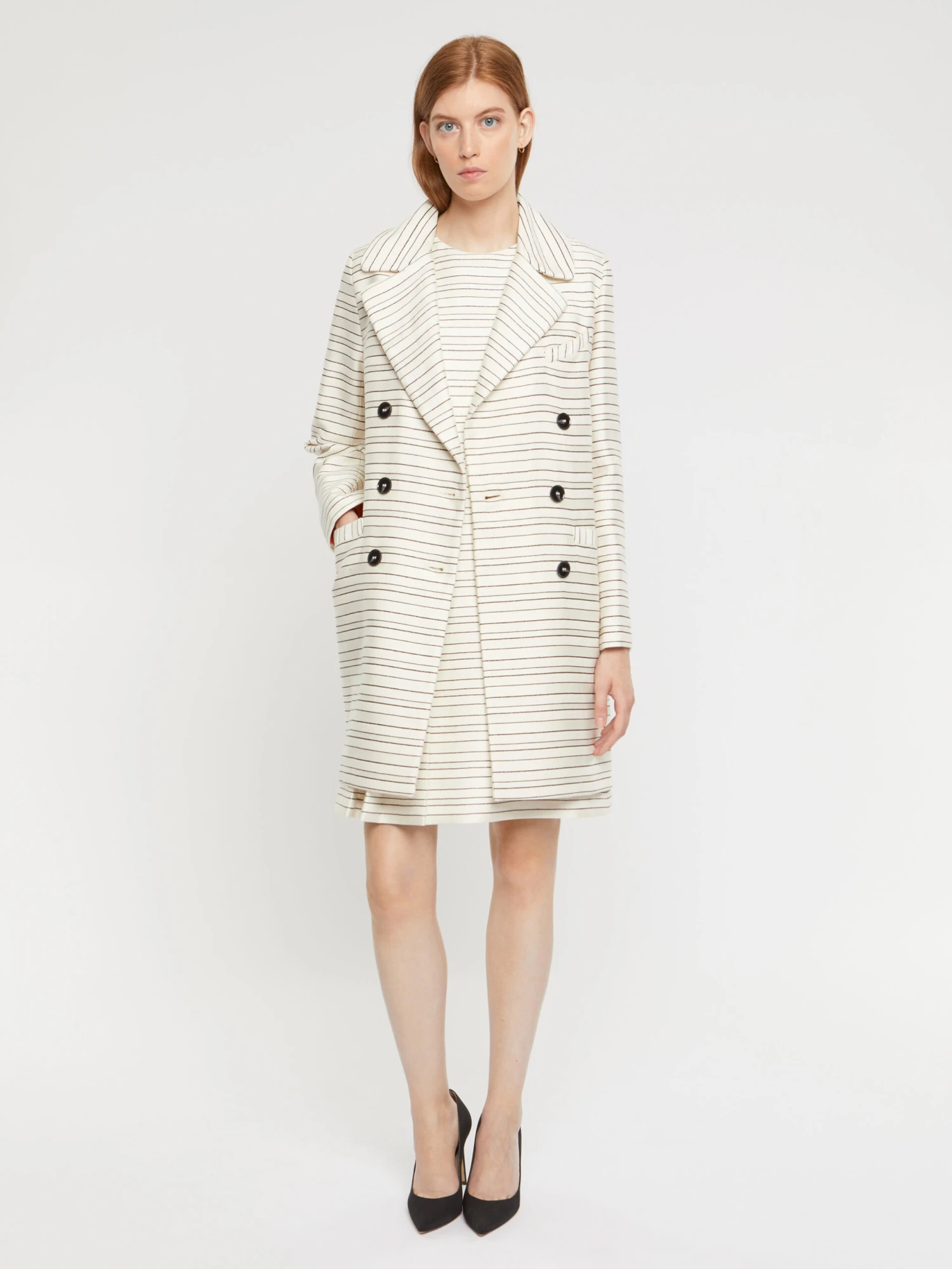 PAULE KA Mini-robe Plissée à Rayures Tennis Et Lurex 3 PAULE KA Mini-robe Plissée à Rayures Tennis Et Lurex – Image 3