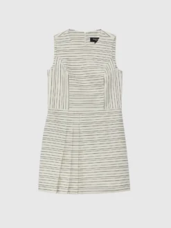 PAULE KA Mini-robe Plissée à Rayures Tennis Et Lurex 9 PAULE KA Mini-robe Plissée à Rayures Tennis Et Lurex -PAULE KA Boutique paule ka 22E133R002 0269 6 scaled