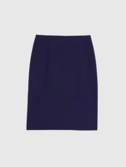 PAULE KA Jupe Droite Mi-longue En Laine Fine -PAULE KA Boutique paule ka 22E152J12 696 6 scaled