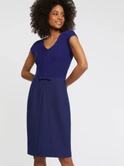 PAULE KA Robe Courte Droite En Laine Fine -PAULE KA Boutique paule ka 22E152R82 696 3 scaled