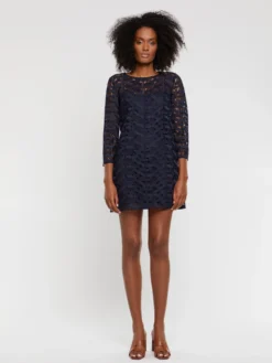 PAULE KA Robe Courte Droite En Guipure