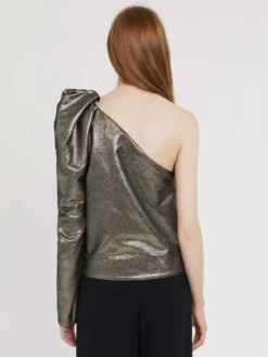 PAULE KA Top Asymétrique En Lamé 8 PAULE KA Top Asymétrique En Lamé -PAULE KA Boutique paule ka 22E167H017 200 4 scaled