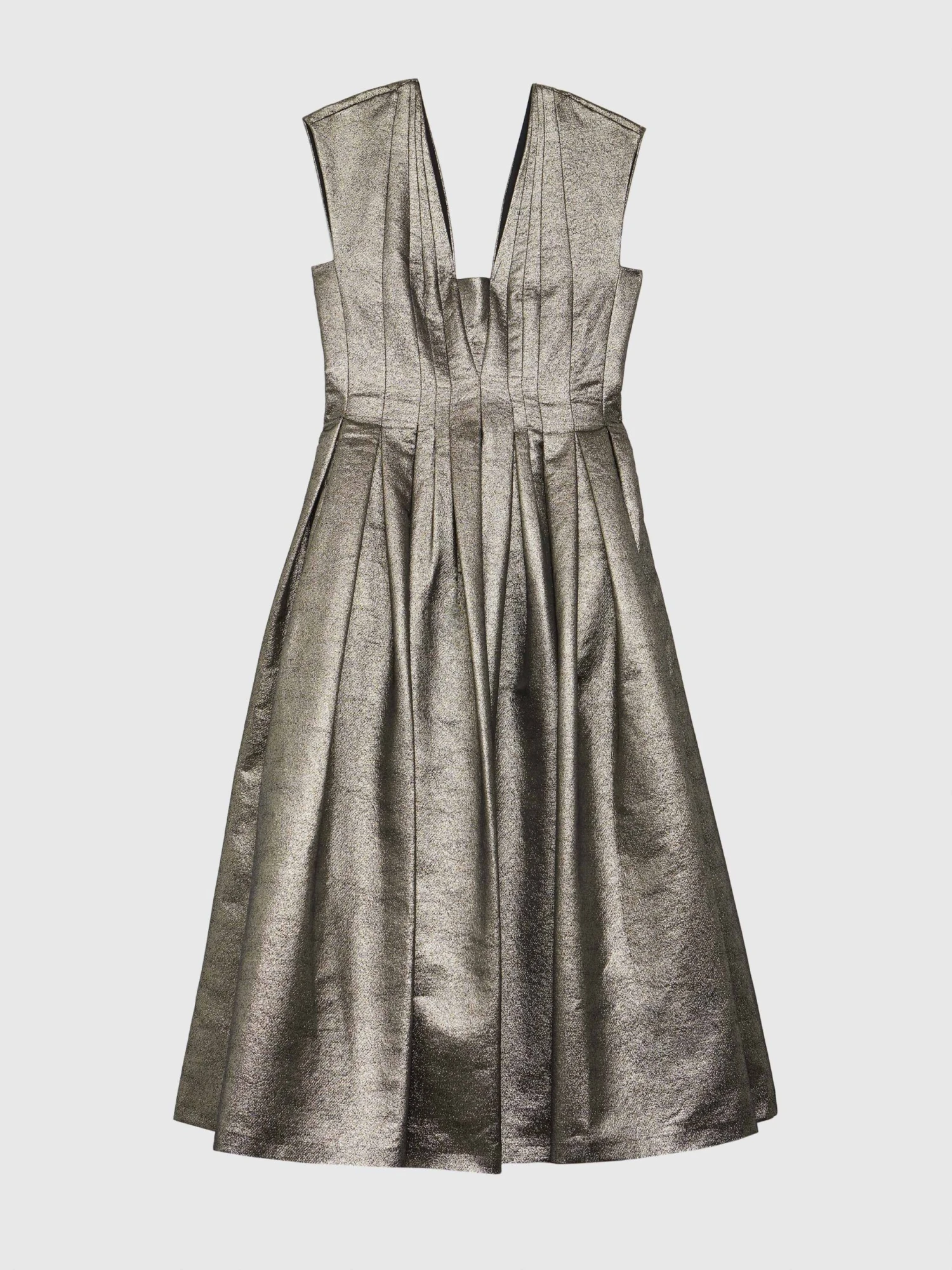 PAULE KA Robe Midi De Cérémonie En Lamé 1 PAULE KA Robe Midi De Cérémonie En Lamé