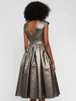 PAULE KA Robe Midi De Cérémonie En Lamé 8 PAULE KA Robe Midi De Cérémonie En Lamé -PAULE KA Boutique paule ka 22E167R56 200 4 scaled