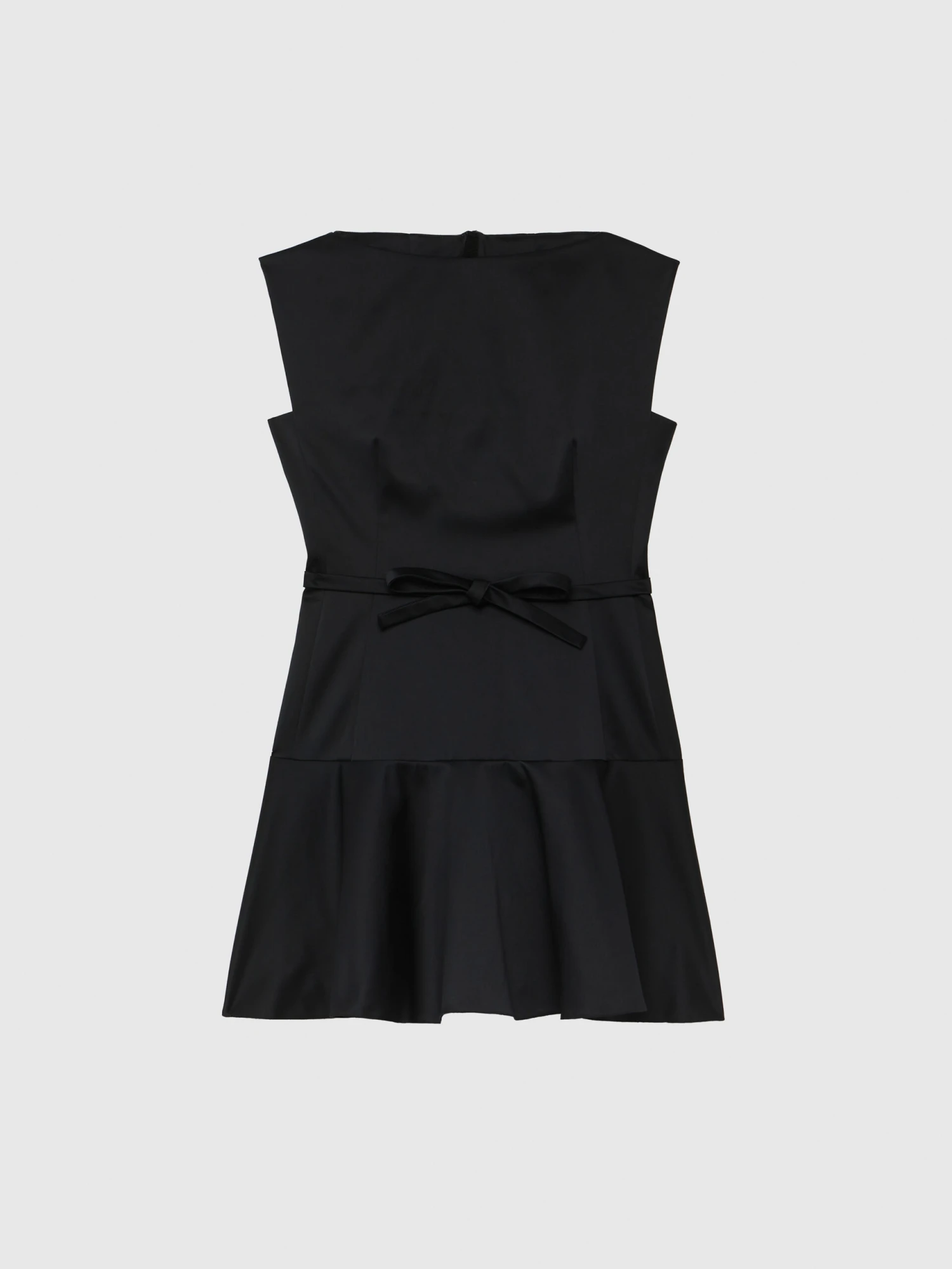 PAULE KA Robe Courte à Nœud En Satin Duchesse 1 PAULE KA Robe Courte à Nœud En Satin Duchesse