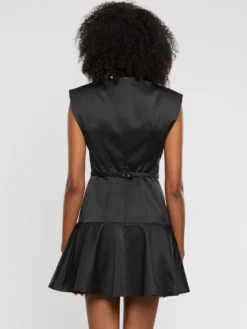 PAULE KA Robe Courte à Nœud En Satin Duchesse 8 PAULE KA Robe Courte à Nœud En Satin Duchesse -PAULE KA Boutique paule ka 22E169R80 999 4 scaled