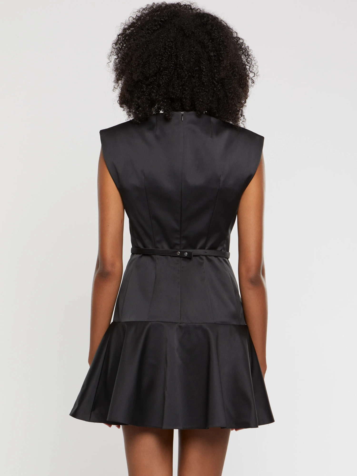 PAULE KA Robe Courte à Nœud En Satin Duchesse 4 PAULE KA Robe Courte à Nœud En Satin Duchesse – Image 4