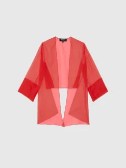 PAULE KA Veste Ouverte Transparente En Organza -PAULE KA Boutique paule ka 22E171V022 452 6 scaled