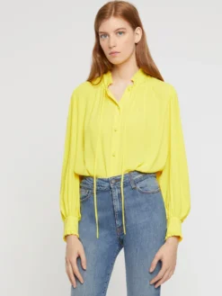 PAULE KA Chemisier Fluide En Crépon De Soie 7 PAULE KA Chemisier Fluide En Crépon De Soie -PAULE KA Boutique paule ka 22E177C003 221 3 scaled