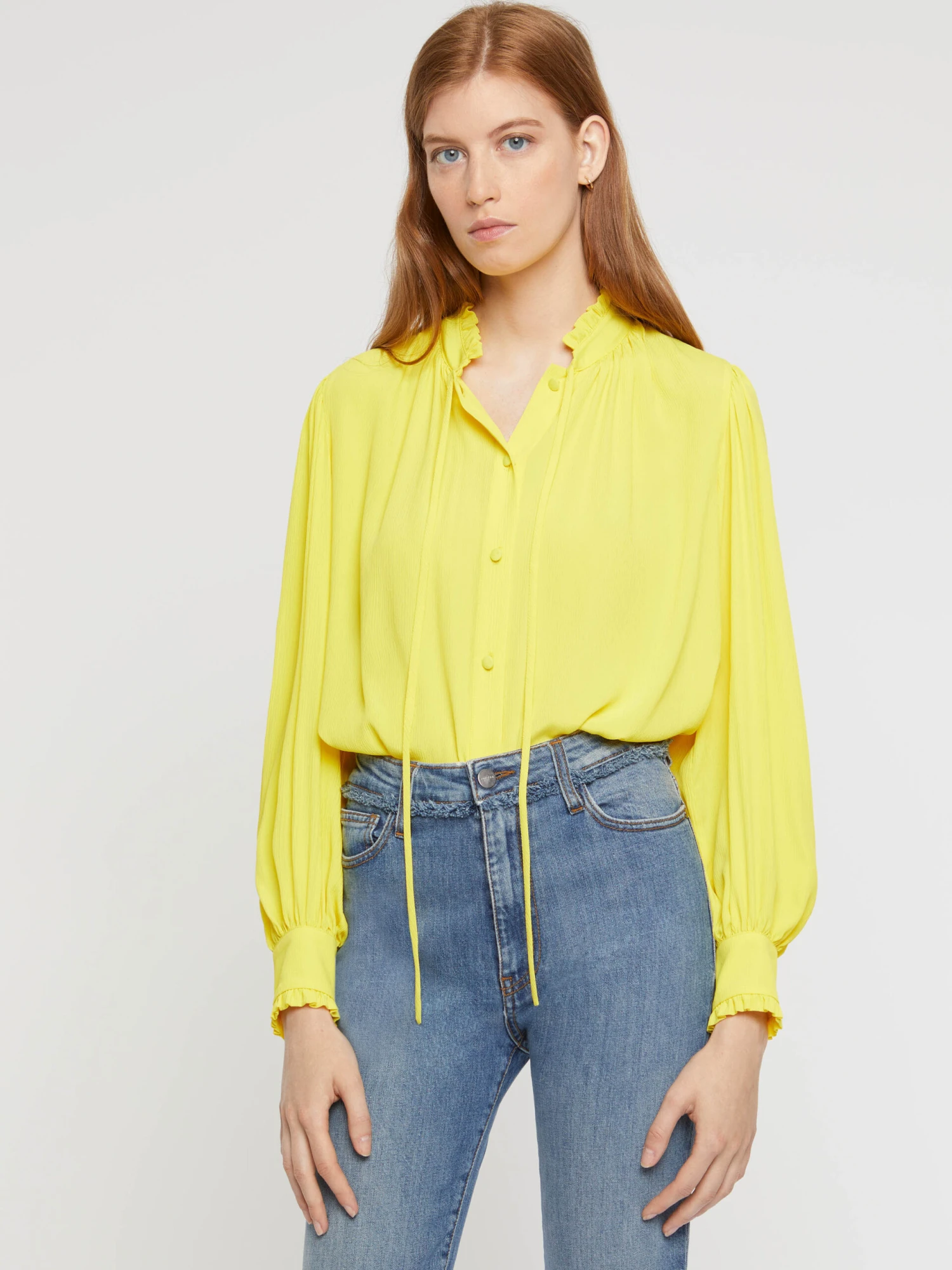 PAULE KA Chemisier Fluide En Crépon De Soie 3 PAULE KA Chemisier Fluide En Crépon De Soie – Image 3