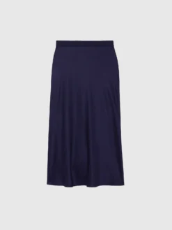 PAULE KA Jupe Midi En Crêpe Envers Satin -PAULE KA Boutique paule ka 22E180J015 696 6 scaled