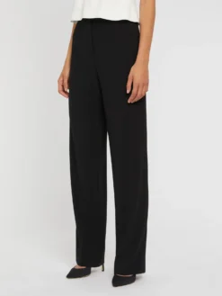 PAULE KA Pantalon Fluide En Crêpe Envers Satin -PAULE KA Boutique paule ka 22E180P04 999 3 scaled