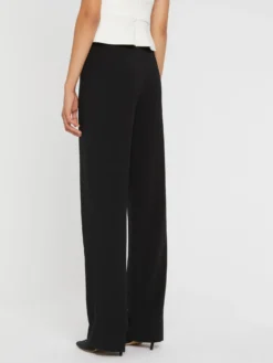 PAULE KA Pantalon Fluide En Crêpe Envers Satin -PAULE KA Boutique paule ka 22E180P04 999 4 scaled