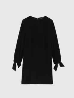 PAULE KA Robe Droite à Nœuds En Crêpe Envers Satin -PAULE KA Boutique paule ka 22E180R12 999 6 scaled