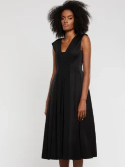 PAULE KA Robe Midi Volumineuse En Crêpe -PAULE KA Boutique paule ka 22E180R56 999 3 scaled