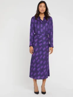 PAULE KA Jupe Mi-longue En Viscose Imprimé Tacheté