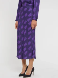 PAULE KA Jupe Mi-longue En Viscose Imprimé Tacheté 7 PAULE KA Jupe Mi-longue En Viscose Imprimé Tacheté -PAULE KA Boutique paule ka 22E191J015 9642 3 scaled