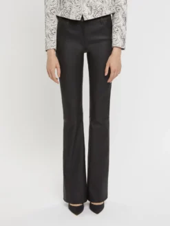 PAULE KA Pantalon évasé En Cuir D'agneau Stretch 6 PAULE KA Pantalon évasé En Cuir D'agneau Stretch -PAULE KA Boutique paule ka 22E302P210 999 3 scaled