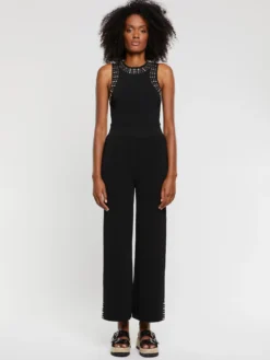 PAULE KA Pantalon Bijoux En Maille Milano -PAULE KA Boutique paule ka 22E402P009 999 3 scaled