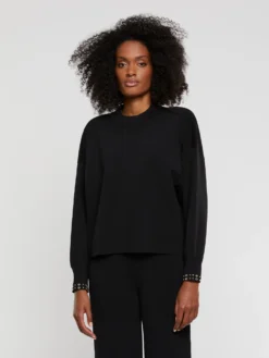 PAULE KA Pull Bijoux En Maille Milano -PAULE KA Boutique paule ka 22E402PU09 999 3 scaled