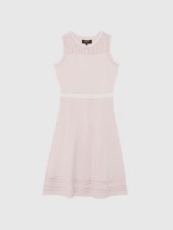 PAULE KA Robe Patineuse En Maille Ajourée -PAULE KA Boutique paule ka 22E403RO07 410 6 scaled