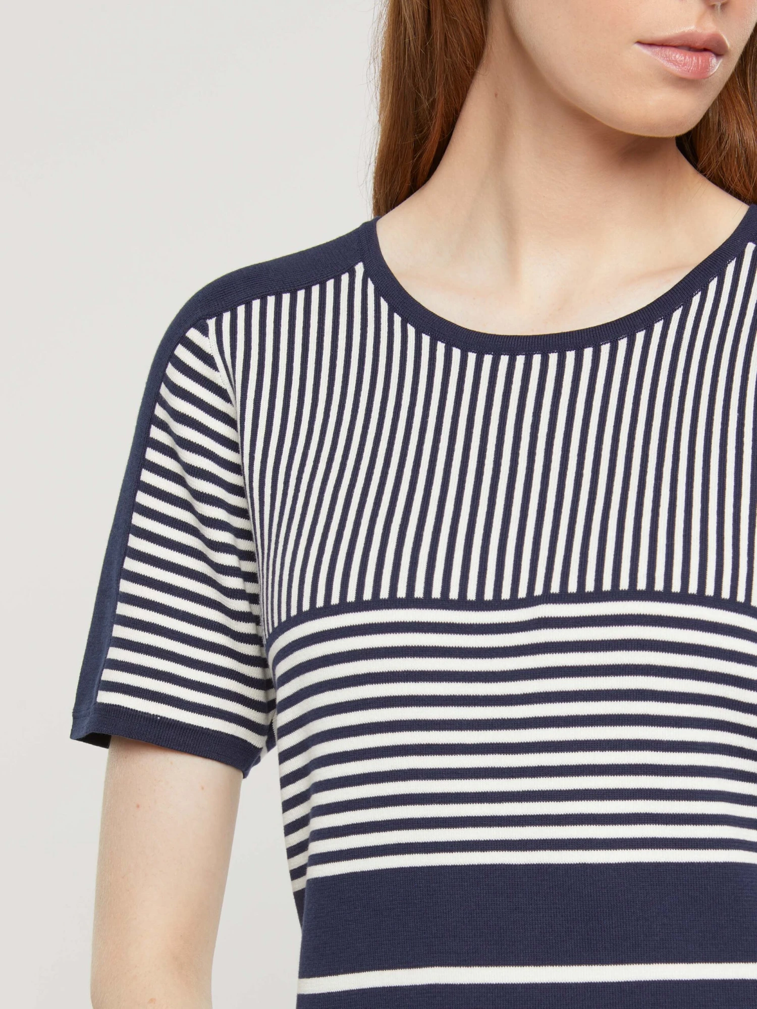 PAULE KA Pull Manches Courtes En Coton Rayé 2 PAULE KA Pull Manches Courtes En Coton Rayé – Image 2