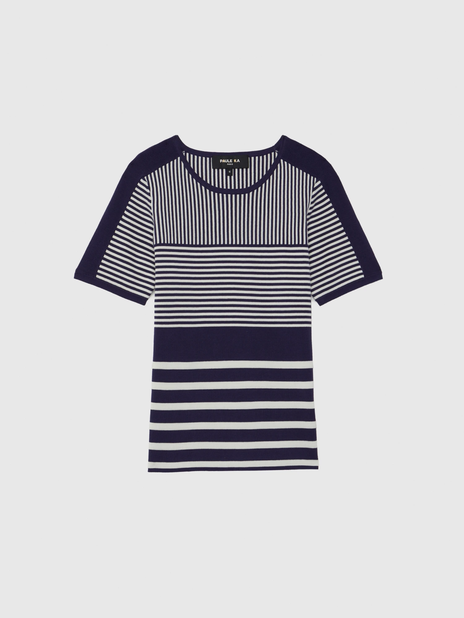 PAULE KA Pull Manches Courtes En Coton Rayé 5 PAULE KA Pull Manches Courtes En Coton Rayé – Image 5
