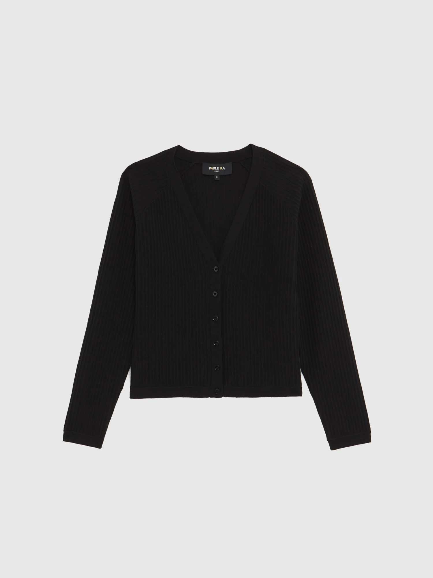 PAULE KA Cardigan En Coton Côtelé 5 PAULE KA Cardigan En Coton Côtelé – Image 5