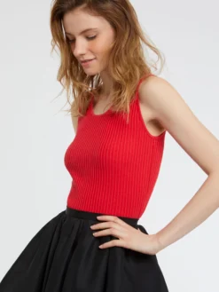 PAULE KA Débardeur En Coton Côtelé -PAULE KA Boutique paule ka 22E406DE01 452 3 scaled