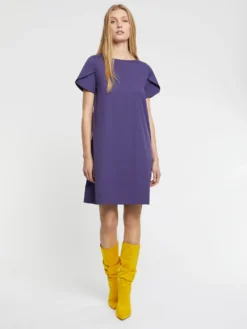 PAULE KA Robe Courte Trapèze En Popeline De Coton