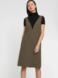 PAULE KA Robe Courte Trapèze En Trompe L'œil