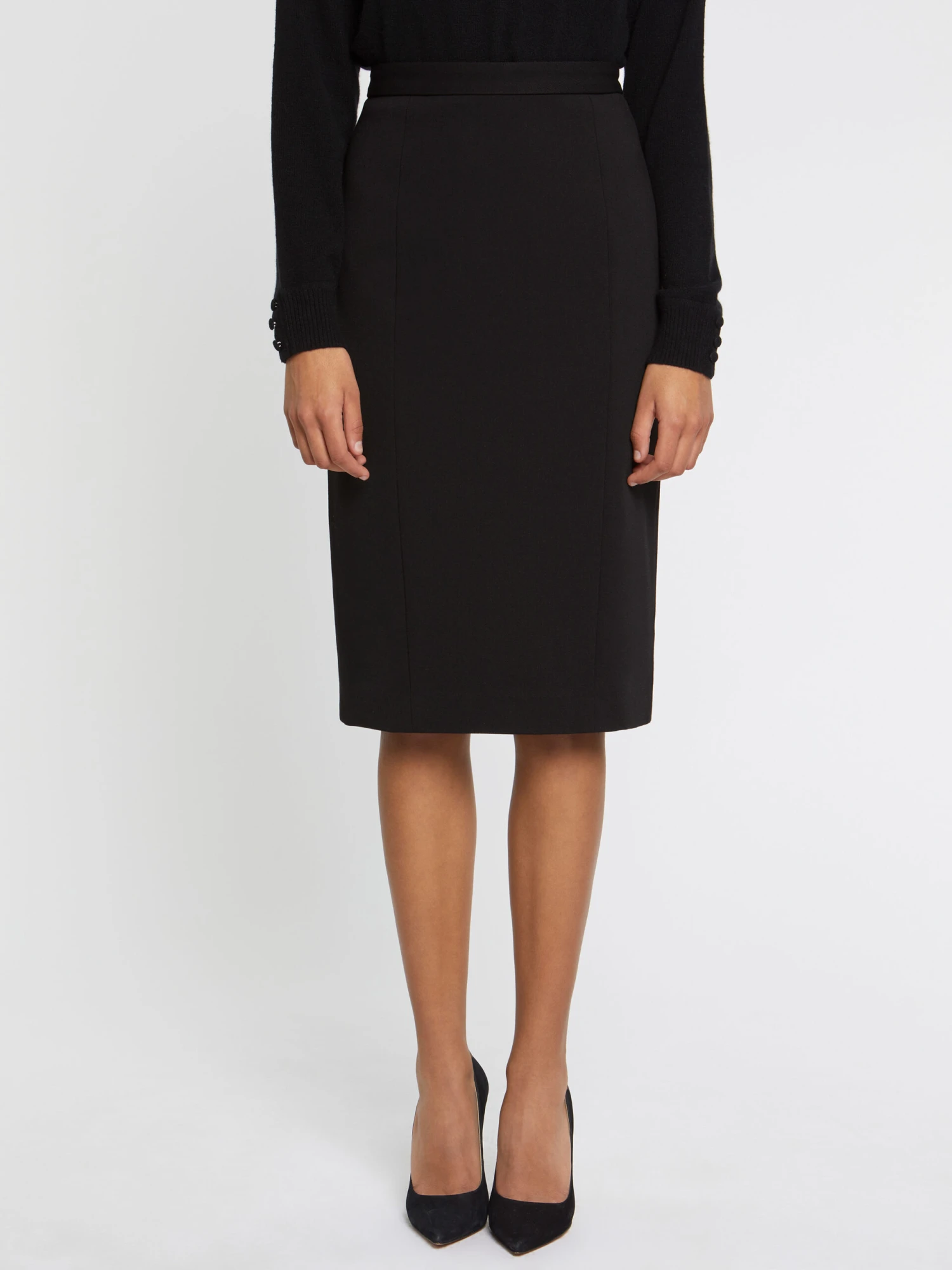 PAULE KA Jupe Crayon Longueur Midi En Maille 1 PAULE KA Jupe Crayon Longueur Midi En Maille