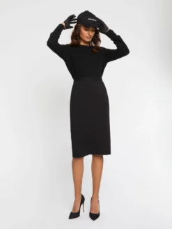 PAULE KA Jupe Crayon Longueur Midi En Maille 6 PAULE KA Jupe Crayon Longueur Midi En Maille -PAULE KA Boutique paule ka 22H126J12 999 3 scaled