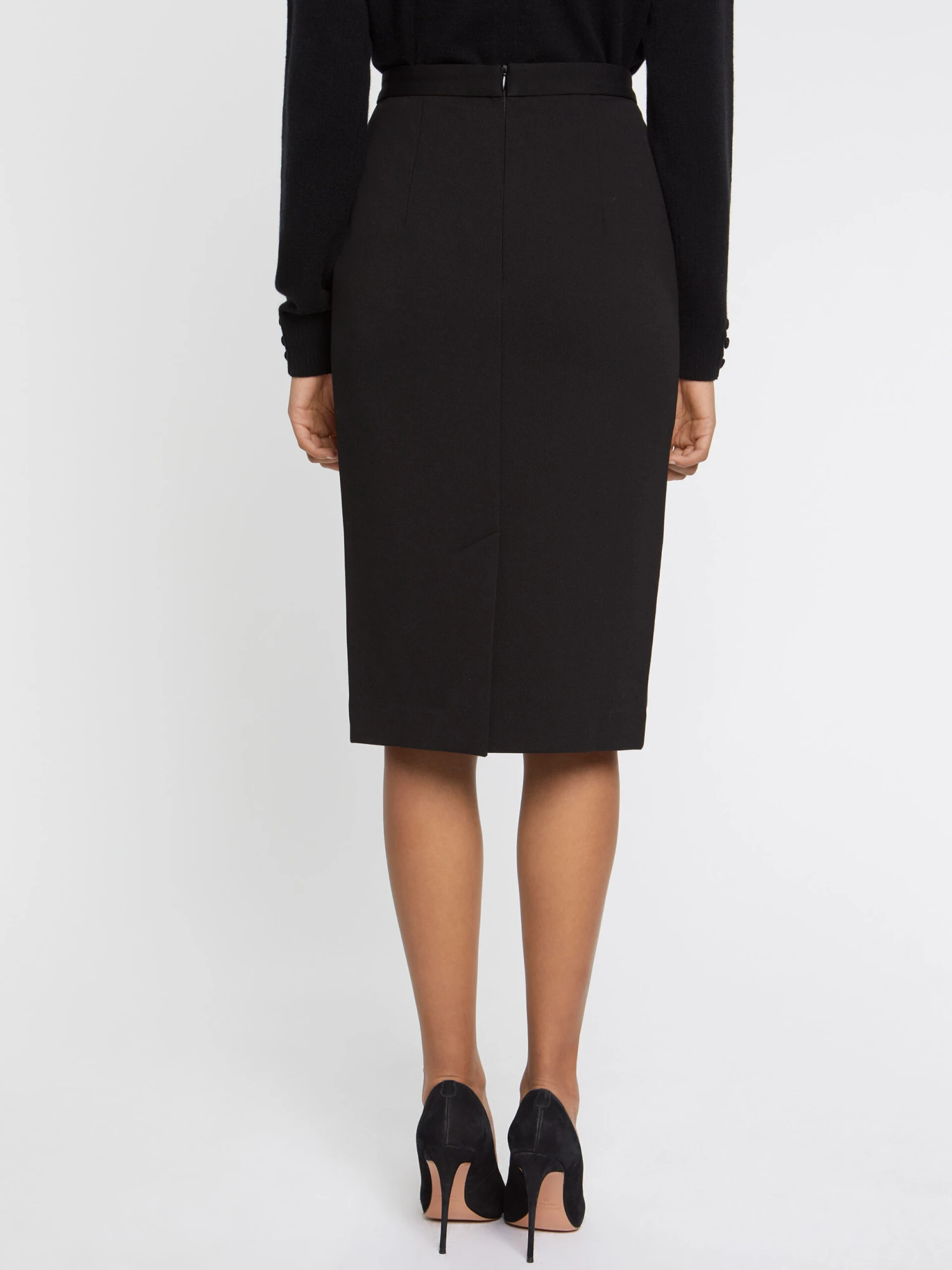 PAULE KA Jupe Crayon Longueur Midi En Maille 4 PAULE KA Jupe Crayon Longueur Midi En Maille – Image 4