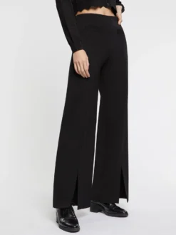 PAULE KA Pantalon Fendu Coupe Flare En Jersey -PAULE KA Boutique paule ka 22H126P021 999 3 scaled