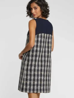 PAULE KA Robe Trapèze à Motif Pied-de-coq -PAULE KA Boutique paule ka 22H131R035 9902 4 scaled