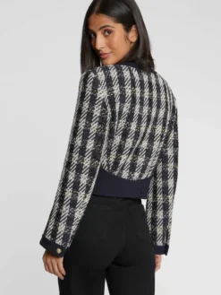 PAULE KA Veste Courte à Motif Pied-de-coq 7 PAULE KA Veste Courte à Motif Pied-de-coq -PAULE KA Boutique paule ka 22H131V005 9902 4 scaled