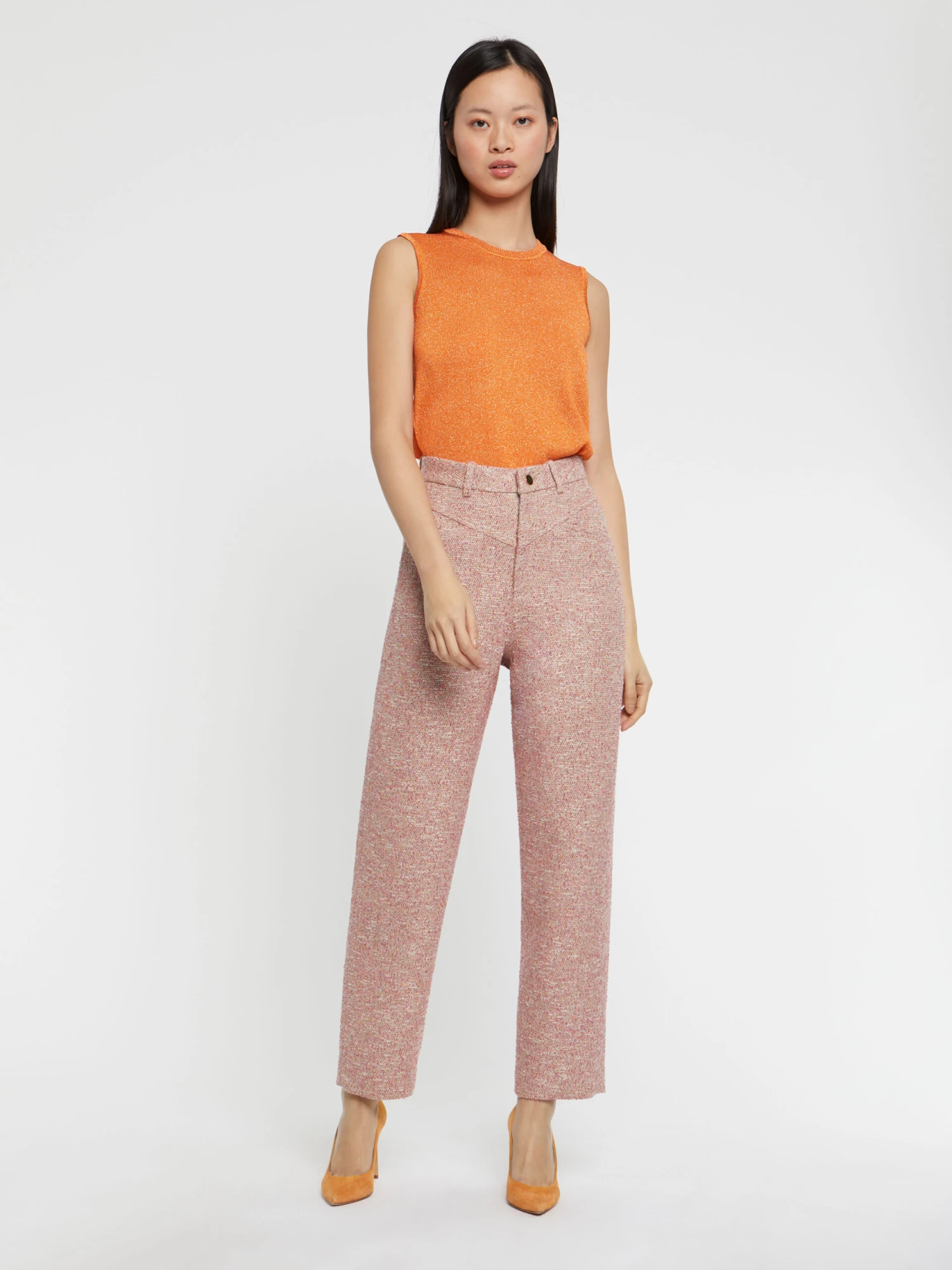 PAULE KA Pantalon Carotte En Tweed 1 PAULE KA Pantalon Carotte En Tweed