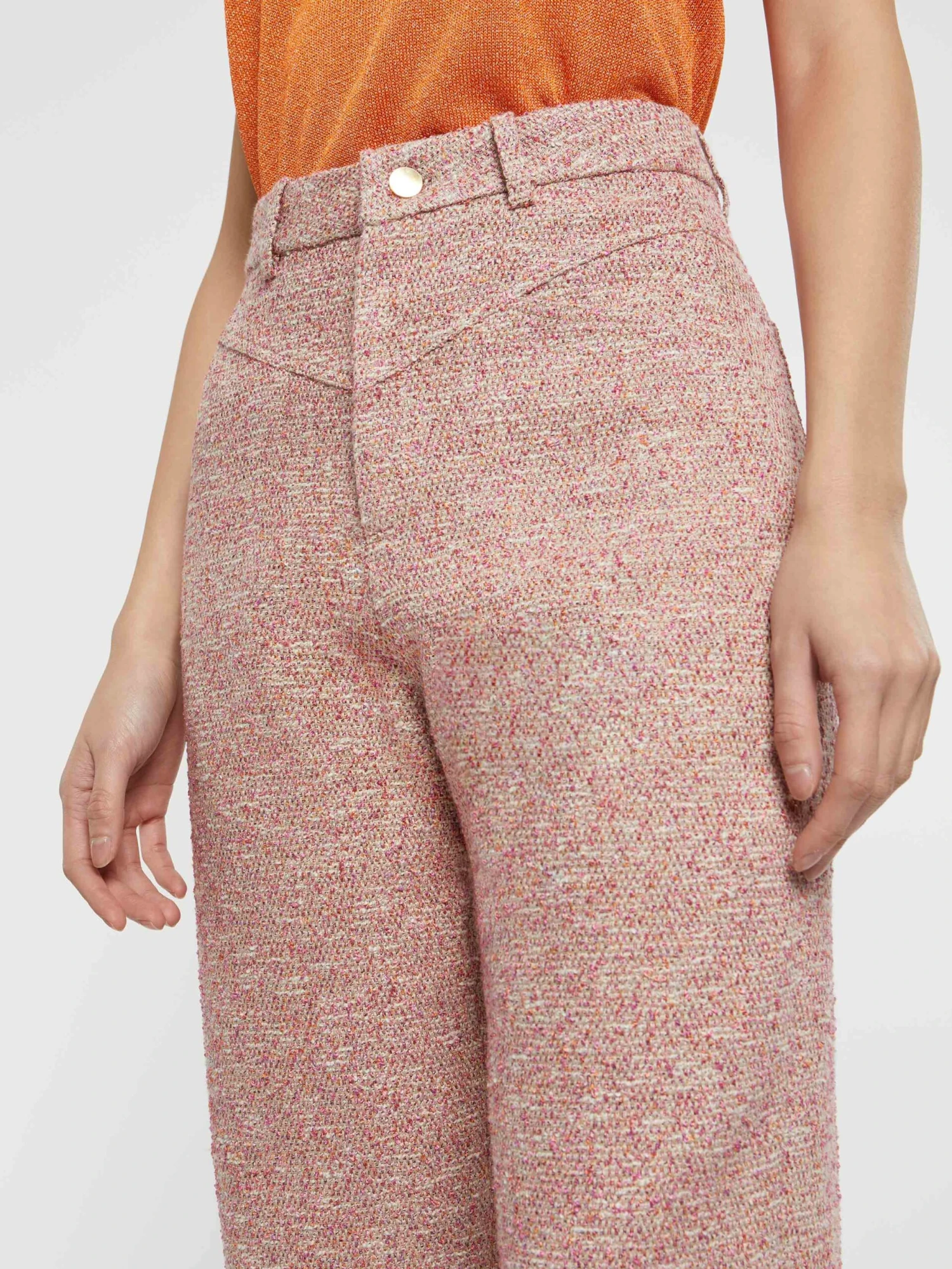 PAULE KA Pantalon Carotte En Tweed 2 PAULE KA Pantalon Carotte En Tweed – Image 2